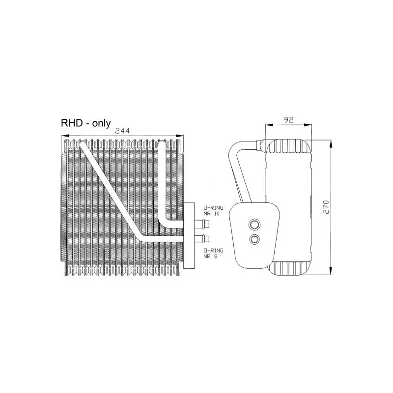 Evaporateur climatisation NRF 36046