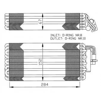 Evaporateur climatisation NRF 36062