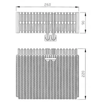 Evaporateur climatisation NRF 36066