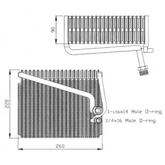 Evaporateur climatisation NRF 36067