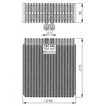 Evaporateur climatisation NRF 36086