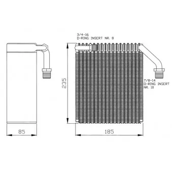 Evaporateur climatisation NRF 36094