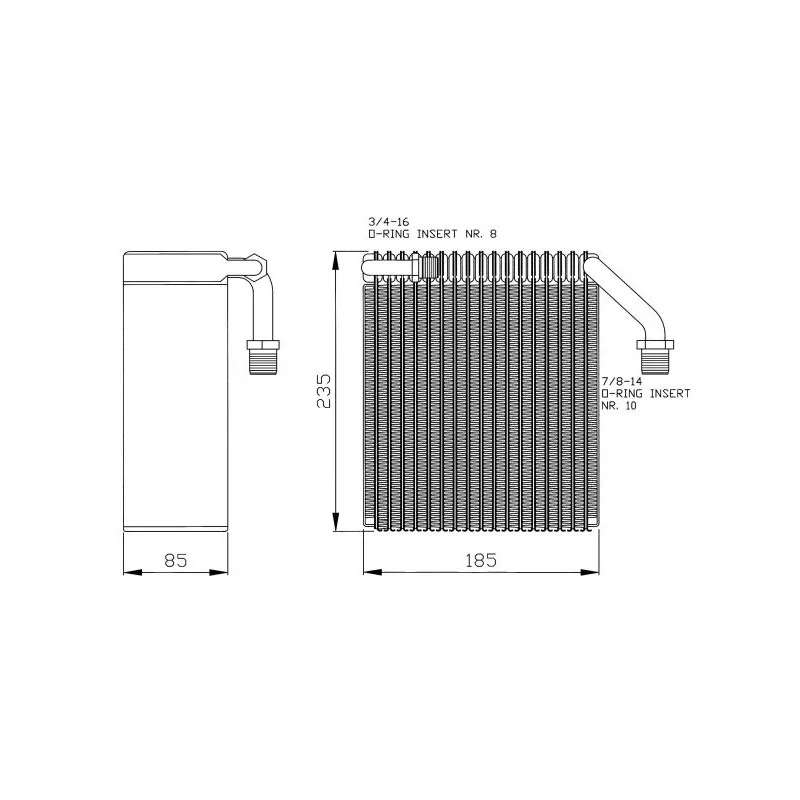 Evaporateur climatisation NRF 36094