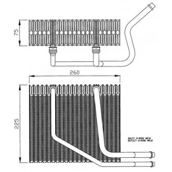 Evaporateur climatisation NRF 36097