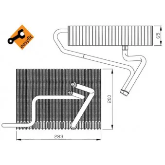 Evaporateur climatisation NRF 36112