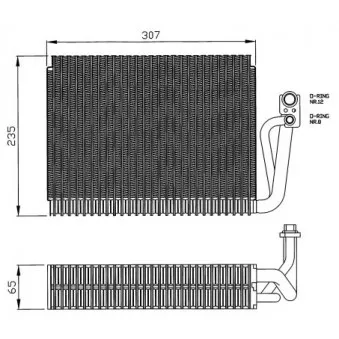 Evaporateur climatisation NRF 36120