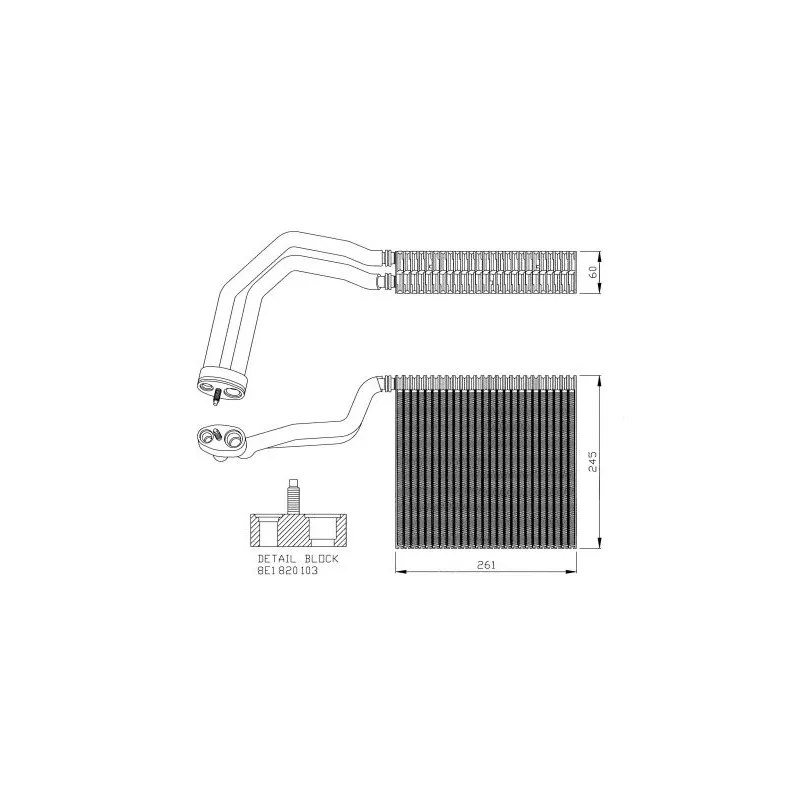 Evaporateur climatisation NRF 36137