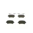 Jeu de 4 plaquettes de frein arrière BOSCH 0 986 424 124 - Visuel 3