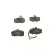 Jeu de 4 plaquettes de frein avant BOSCH 0 986 424 184 - Visuel 1