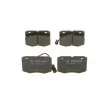 Jeu de 4 plaquettes de frein avant BOSCH 0 986 424 240 - Visuel 3