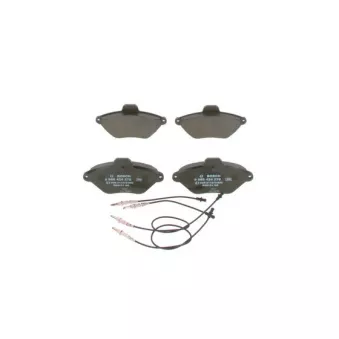 Jeu de 4 plaquettes de frein avant BOSCH 0 986 424 278