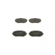 Jeu de 4 plaquettes de frein avant BOSCH 0 986 424 303 - Visuel 3
