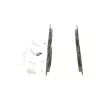 Jeu de 4 plaquettes de frein avant BOSCH 0 986 424 335 - Visuel 2