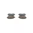 Jeu de 4 plaquettes de frein avant BOSCH 0 986 424 509 - Visuel 3