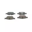 Jeu de 4 plaquettes de frein avant BOSCH 0 986 424 599 - Visuel 3