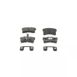 Jeu de 4 plaquettes de frein avant BOSCH 0 986 424 642 - Visuel 1