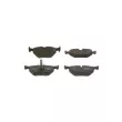 Jeu de 4 plaquettes de frein arrière BOSCH 0 986 424 667 - Visuel 1