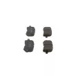 Jeu de 4 plaquettes de frein avant BOSCH 0 986 424 692 - Visuel 2