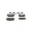Jeu de 4 plaquettes de frein avant BOSCH 0 986 424 697 - Visuel 3