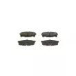 Jeu de 4 plaquettes de frein avant BOSCH 0 986 424 737 - Visuel 1