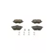 Jeu de 4 plaquettes de frein avant BOSCH 0 986 424 853 - Visuel 1