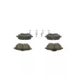 Jeu de 4 plaquettes de frein avant BOSCH 0 986 424 853 - Visuel 3
