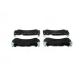 Jeu de 4 plaquettes de frein avant BOSCH 0 986 424 861 - Visuel 3