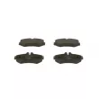 Jeu de 4 plaquettes de frein avant BOSCH 0 986 424 877 - Visuel 1