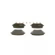 Jeu de 4 plaquettes de frein arrière BOSCH 0 986 424 890 - Visuel 3