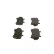 Jeu de 4 plaquettes de frein avant BOSCH 0 986 424 938 - Visuel 2
