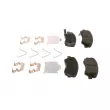 Jeu de 4 plaquettes de frein avant BOSCH 0 986 424 951 - Visuel 2