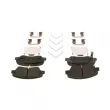 Jeu de 4 plaquettes de frein avant BOSCH 0 986 424 951 - Visuel 3