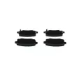 Jeu de 4 plaquettes de frein avant BOSCH 0 986 424 961 - Visuel 3