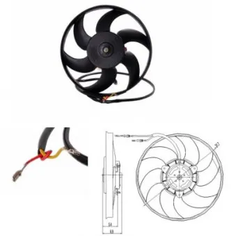 Ventilateur, refroidissement du moteur NRF 47691