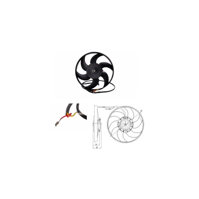Ventilateur, refroidissement du moteur NRF 47691
