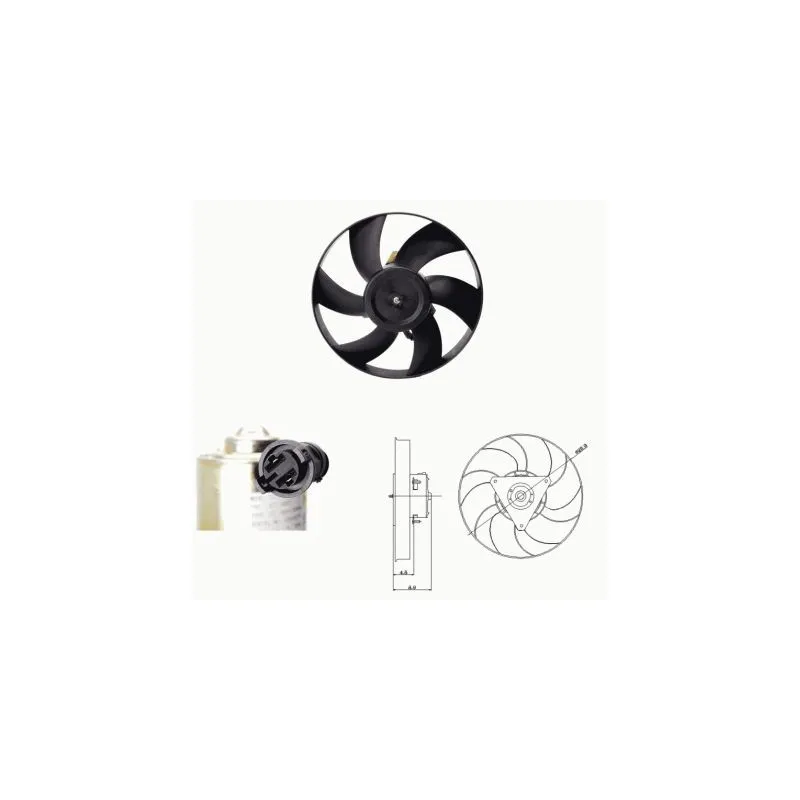 Ventilateur, refroidissement du moteur NRF 47692