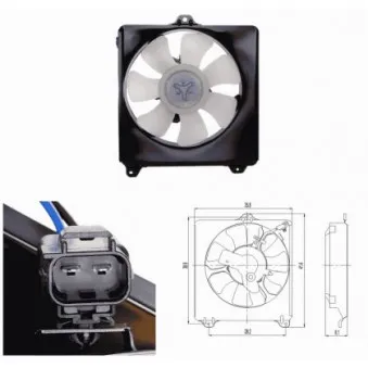 Ventilateur, refroidissement du moteur NRF 47694