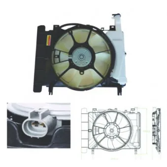 Ventilateur, refroidissement du moteur NRF 47698