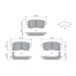 Jeu de 4 plaquettes de frein avant BOSCH 0 986 460 075 - Visuel 1