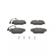 Jeu de 4 plaquettes de frein avant BOSCH 0 986 460 942 - Visuel 1