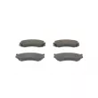 Jeu de 4 plaquettes de frein avant BOSCH 0 986 460 981 - Visuel 1