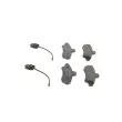 Jeu de 4 plaquettes de frein arrière BOSCH 0 986 460 991 - Visuel 2