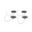 Jeu de 4 plaquettes de frein avant BOSCH 0 986 461 117 - Visuel 3