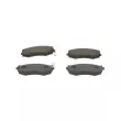Jeu de 4 plaquettes de frein avant BOSCH 0 986 461 121 - Visuel 1