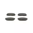 Jeu de 4 plaquettes de frein arrière BOSCH 0 986 461 133 - Visuel 1