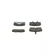Jeu de 4 plaquettes de frein avant BOSCH 0 986 493 390 - Visuel 3