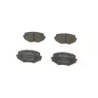 Jeu de 4 plaquettes de frein avant BOSCH 0 986 494 080 - Visuel 1