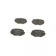 Jeu de 4 plaquettes de frein avant BOSCH 0 986 494 080 - Visuel 3