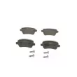 Jeu de 4 plaquettes de frein avant BOSCH 0 986 494 124 - Visuel 1