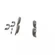 Jeu de 4 plaquettes de frein avant BOSCH 0 986 494 134 - Visuel 2